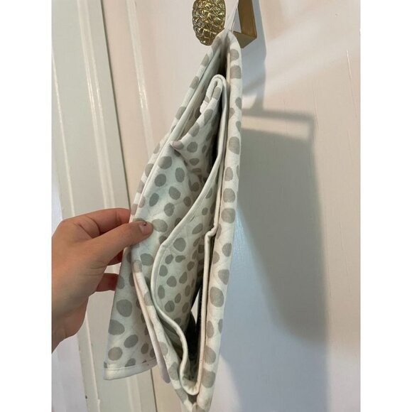 White & Gray Patterned Baby Blanket - Picture 4 of 7